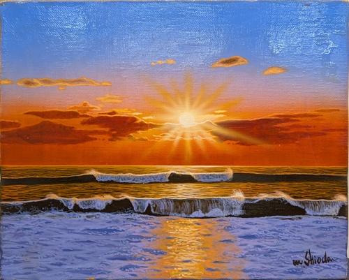 朝焼け　　☆絵画 楽天市場】☆絵のある暮らしオリジナル商品☆楽天ランキング1位受賞