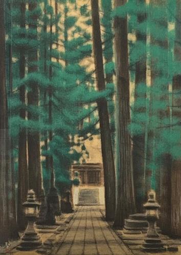 版画 「月光斑鳩の里」 | ｜正光画廊