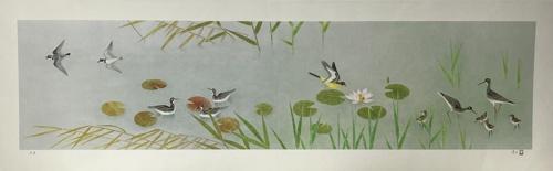 上村淳之「薬師寺池畔」リトグラフ 額装品 限定版 直筆サイン・印あり 日本画 版画 「薬師寺池畔」 | ｜正光画廊